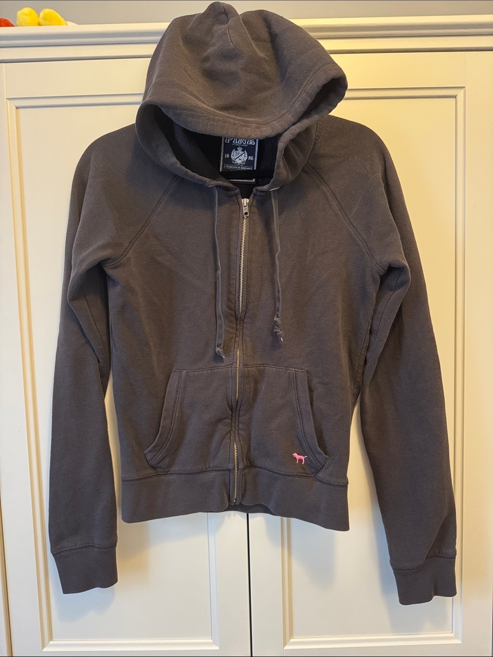 Victoria’s Secret PINK vintage zip up hoodie - black - medium